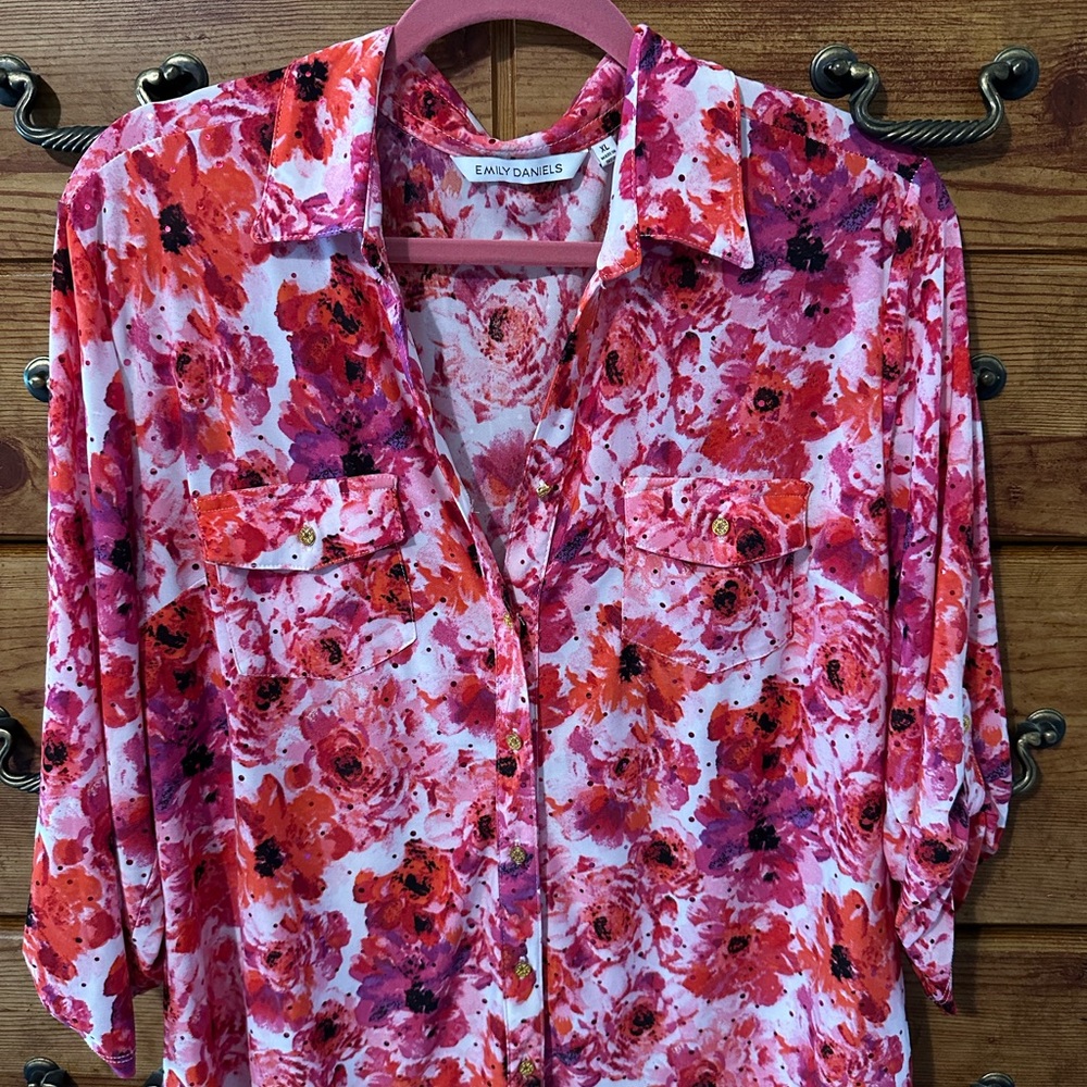 Floral long sleeve shirt